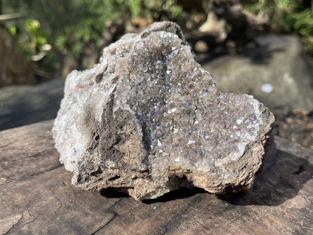 Natural Ball Malachite with Smokey Quartz on Dolomite Matrix Specimen x 1 From Kambove, Congo