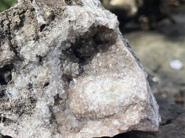 Natural Ball Malachite with Smokey Quartz on Dolomite Matrix Specimen x 1 From Kambove, Congo