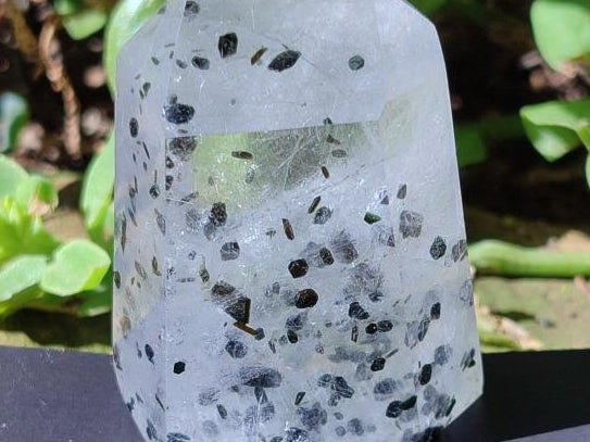 Polished Rare Quartz Crystal with Inclusions x 1 From Madagascar