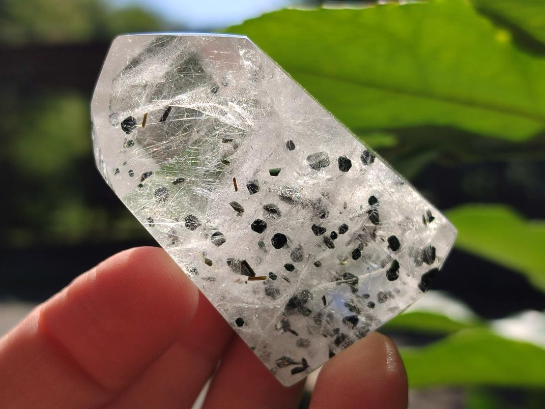 Polished Rare Quartz Crystal with Inclusions x 1 From Madagascar