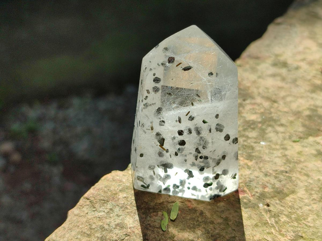 Polished Rare Quartz Crystal with Inclusions x 1 From Madagascar