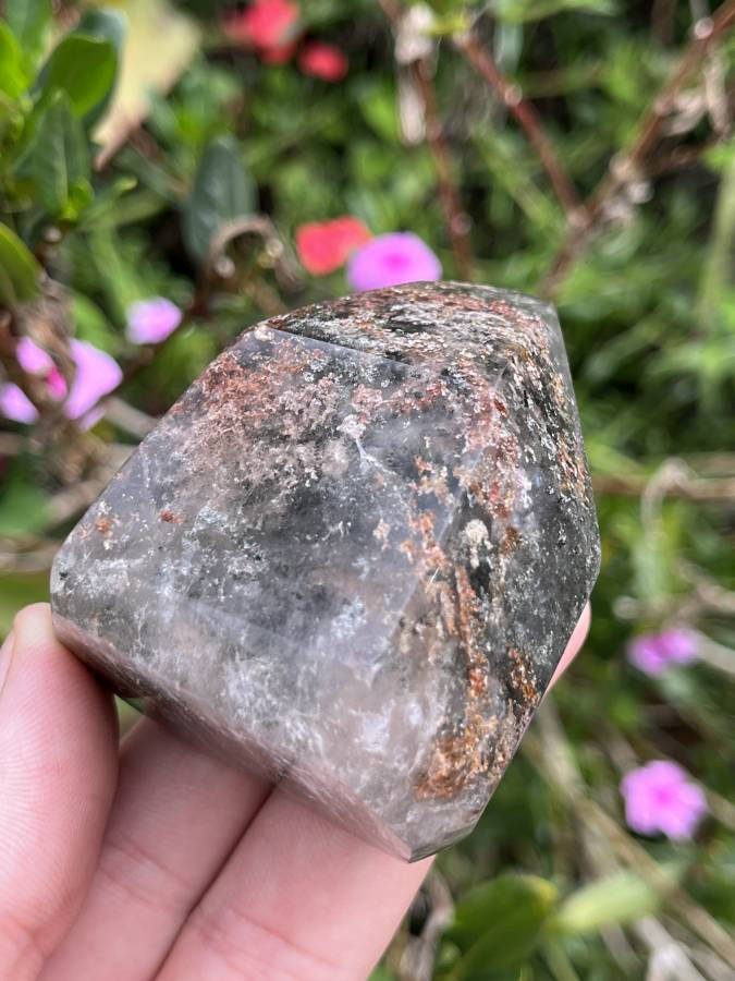 Polished Inclusion Quartz Crystal x 1 From Madagascar