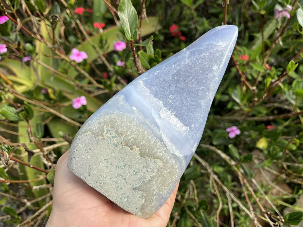 Polished Blue Lace Agate Display Piece  x 1 From Nsanje, Malawi