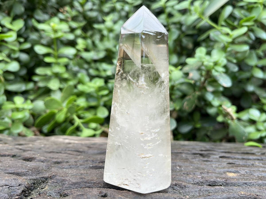 Polished Twin Window Smokey Citrine Quartz Crystal x 1 From Anzojorabe, Madagascar