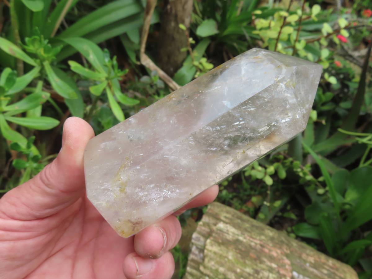 Polished Multi-Rainbow Quartz Crystal x 1 From Madagascar