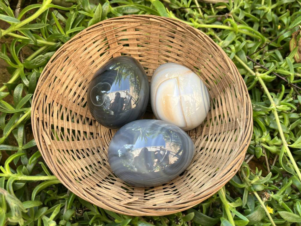 Polished Banded Agate Egg - Sold Per Item - From Madagascar