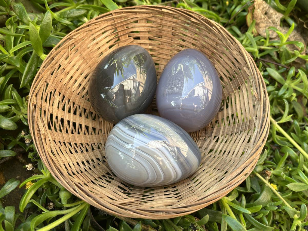 Polished Banded Agate Egg - Sold Per Item - From Madagascar