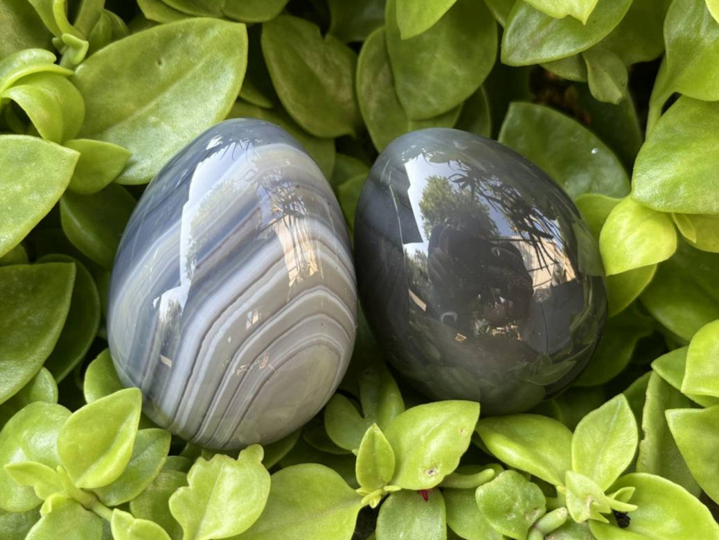 Polished Banded Agate Egg - Sold Per Item - From Madagascar