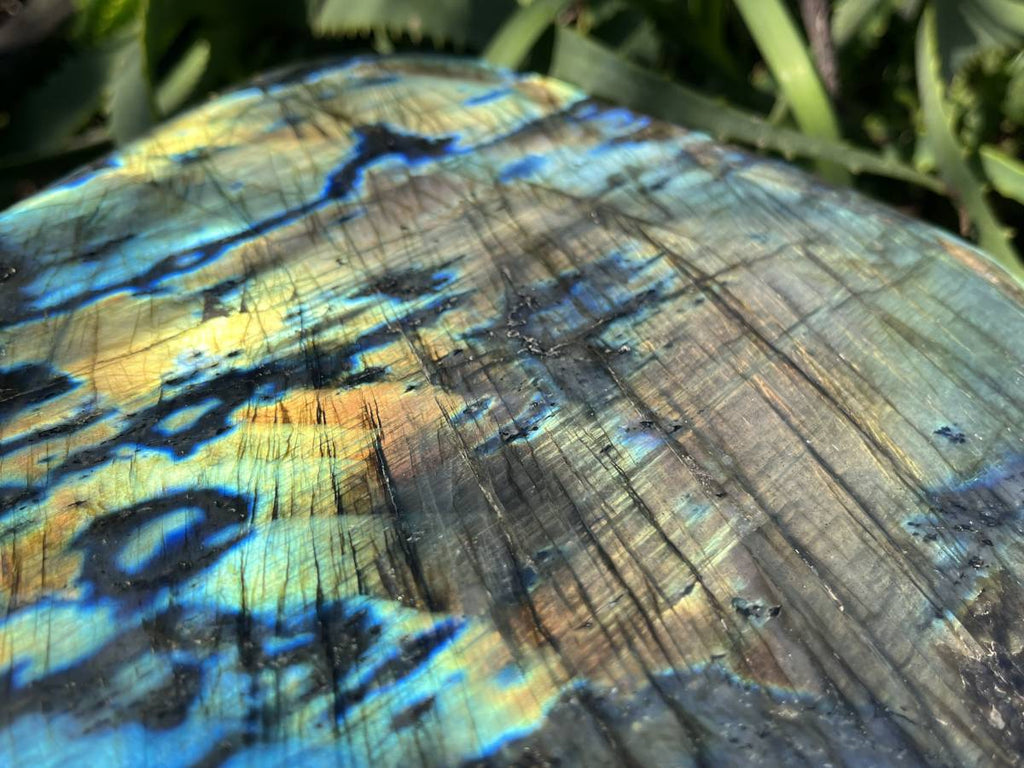 Polished Labradorite Standing Free Form x 1 From Tulear, Madagascar
