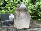 Polished Smokey Amethyst, Window Quartz Crystal With Enhydro x 1 From Akansobe, Madagascar
