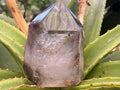Polished Smokey Amethyst, Window Quartz Crystal With Enhydro x 1 From Akansobe, Madagascar