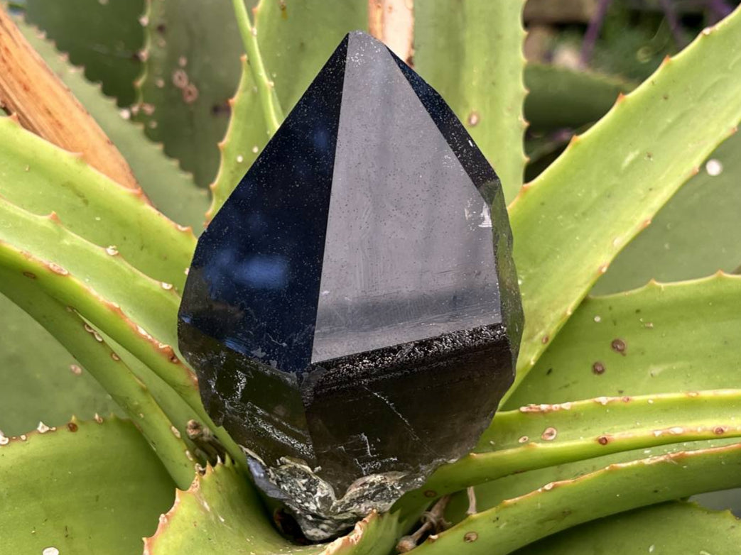 Natural Smokey Morion Self-Healed Quartz Crystal x 1 From Zomba, Malawi