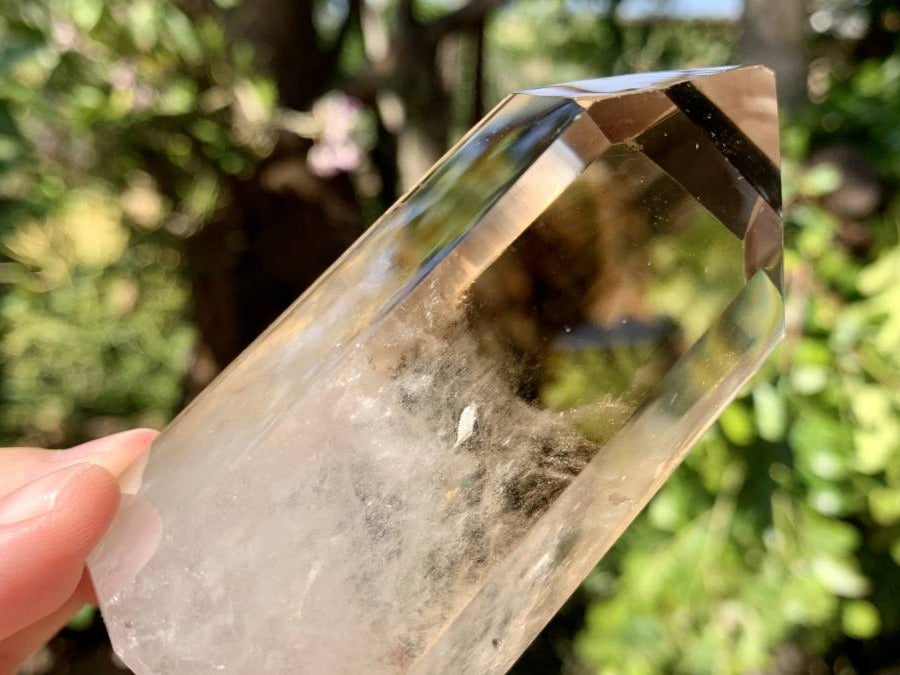 Polished Multi-Phantom Smokey Quartz Crystal x 1 From Anjozorobe, Madagascar