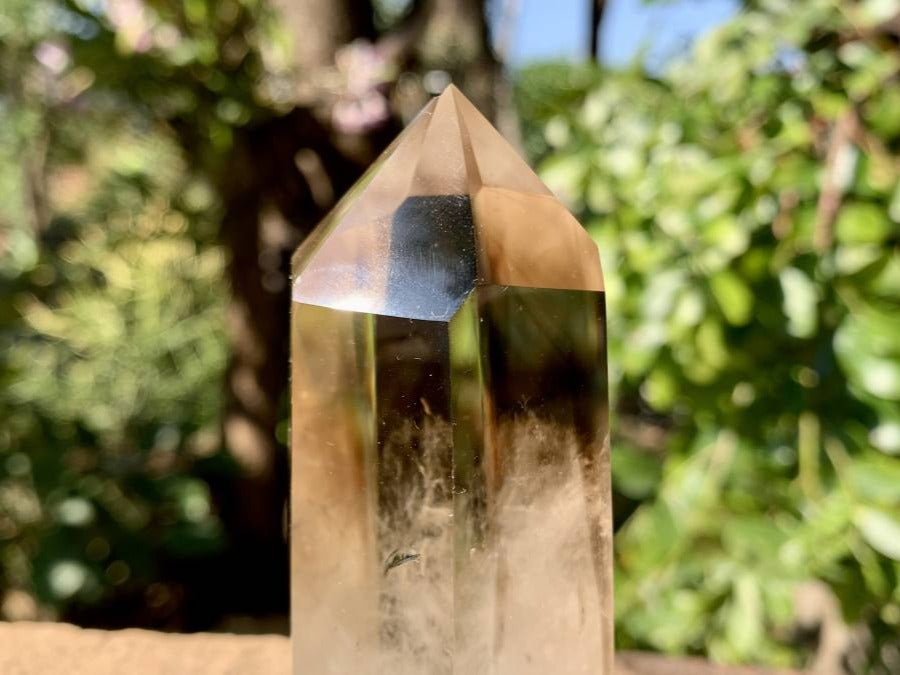 Polished Multi-Phantom Smokey Quartz Crystal x 1 From Anjozorobe, Madagascar