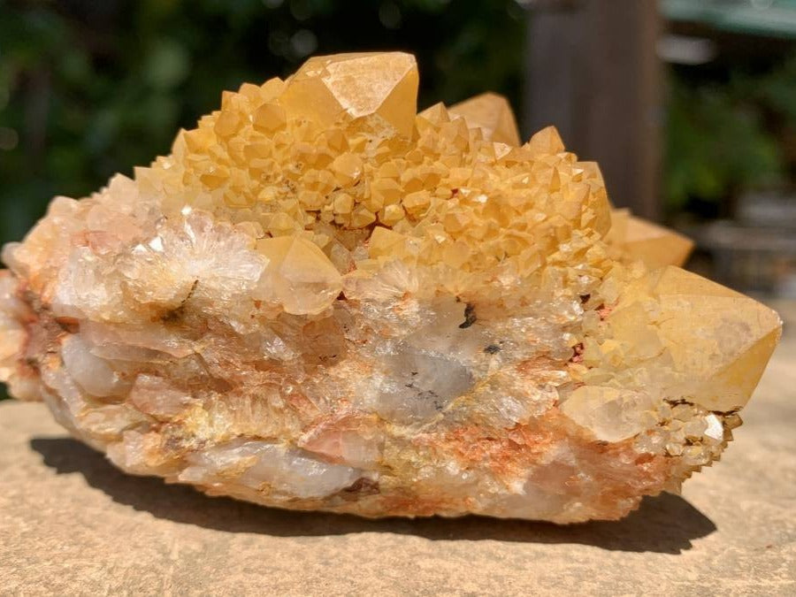 Natural Yellow Solar Spirit Quartz Cluster x 1 From Boekenhouthoek, South Africa
