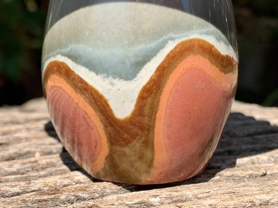 Polished Large Polychrome Jasper Mushroom x 1 From NW Coast, Madagascar