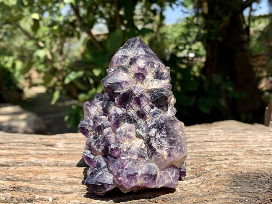 Polished Rare Twin Pineapple Amethyst Quartz Crystal x 1 From Angola