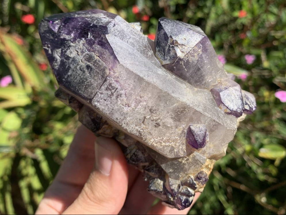 Polished Rare Twin Pineapple Amethyst Quartz Crystal x 1 From Angola