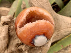 Polished Laughing Carnelian Agate Sphere x 1 From Madagascar