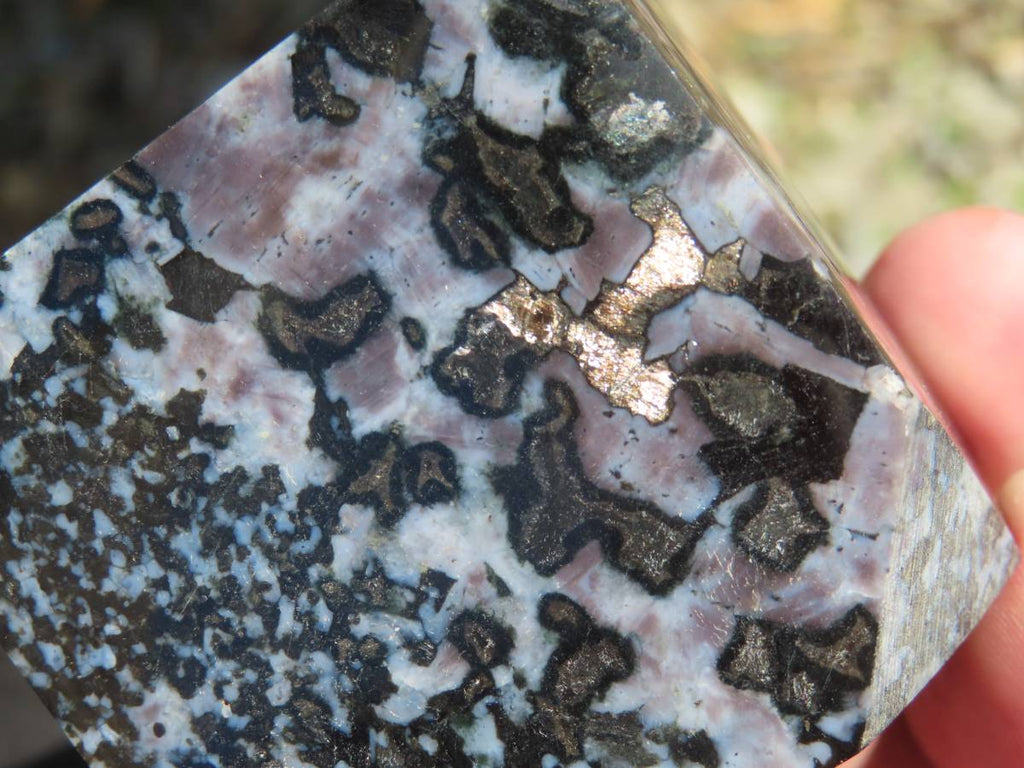 Polished Merlinite Gabbro Cube Display Piece x 1 From Madagascar