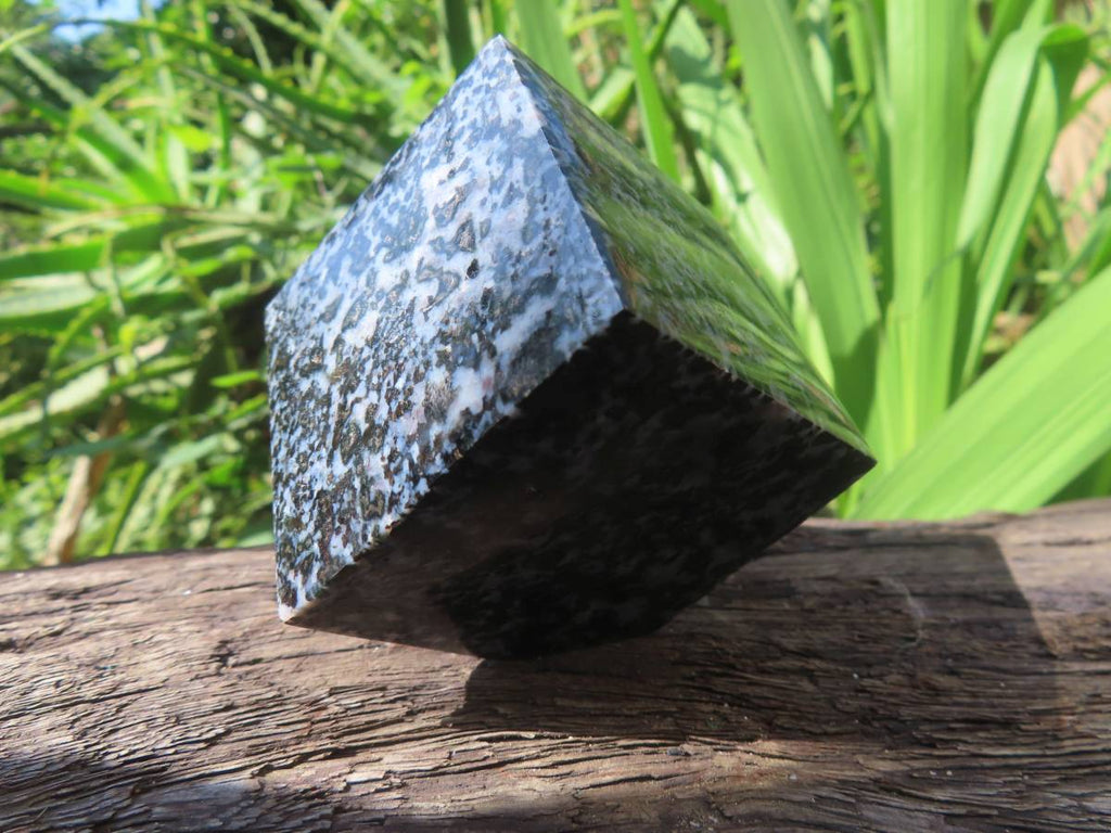 Polished Merlinite Gabbro Cube Display Piece x 1 From Madagascar