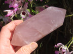 Polished Large Gemmy Rose Quartz Double Terminated Crystal x 1 From Ambatondrazaka, Madagascar