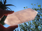 Polished Large Gemmy Rose Quartz Double Terminated Crystal x 1 From Ambatondrazaka, Madagascar