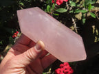 Polished Large Gemmy Rose Quartz Double Terminated Crystal x 1 From Ambatondrazaka, Madagascar