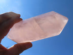 Polished Large Gemmy Rose Quartz Double Terminated Crystal x 1 From Ambatondrazaka, Madagascar