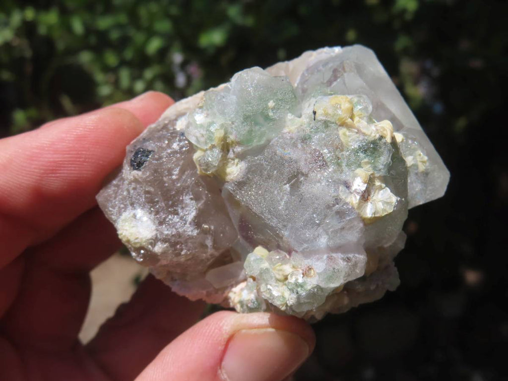 Natural Exquisite Blue Topaz with Fluorescent Fluorite and Associated Minerals x 1 From Erongo, Namibia