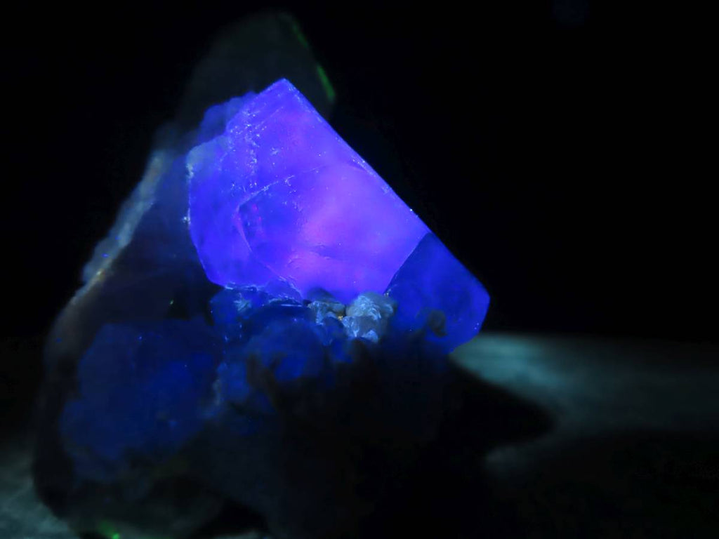 Natural Exquisite Blue Topaz with Fluorescent Fluorite and Associated Minerals x 1 From Erongo, Namibia