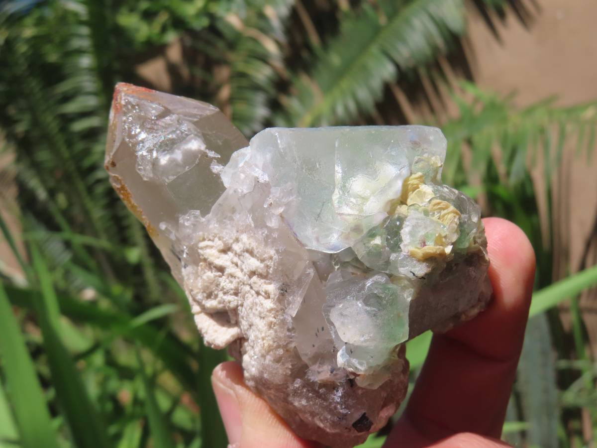 Natural Exquisite Blue Topaz with Fluorescent Fluorite and Associated Minerals x 1 From Erongo, Namibia