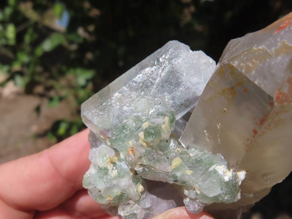 Natural Exquisite Blue Topaz with Fluorescent Fluorite and Associated Minerals x 1 From Erongo, Namibia