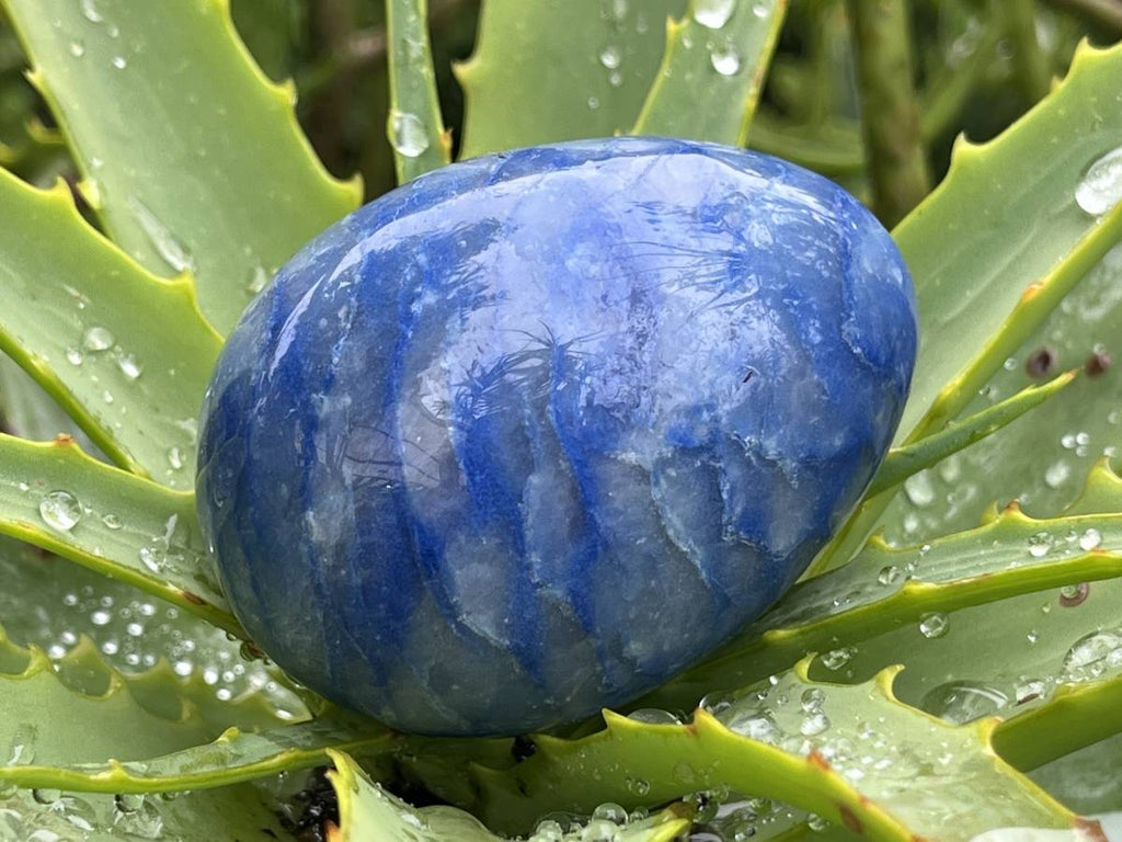 Polished Large Blue Marble Eggs - Sold Per Piece - From China