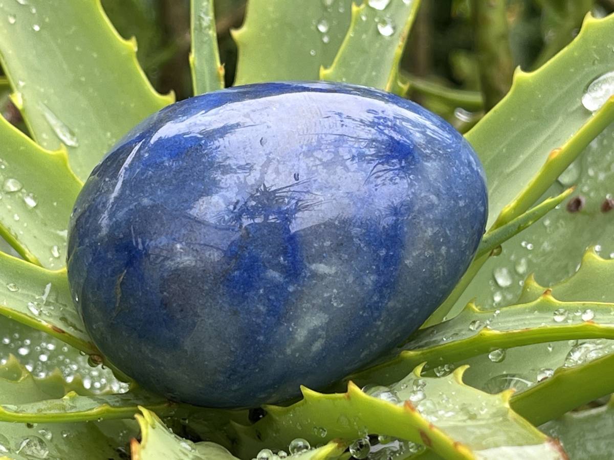 Polished Large Blue Marble Eggs - Sold Per Piece - From China