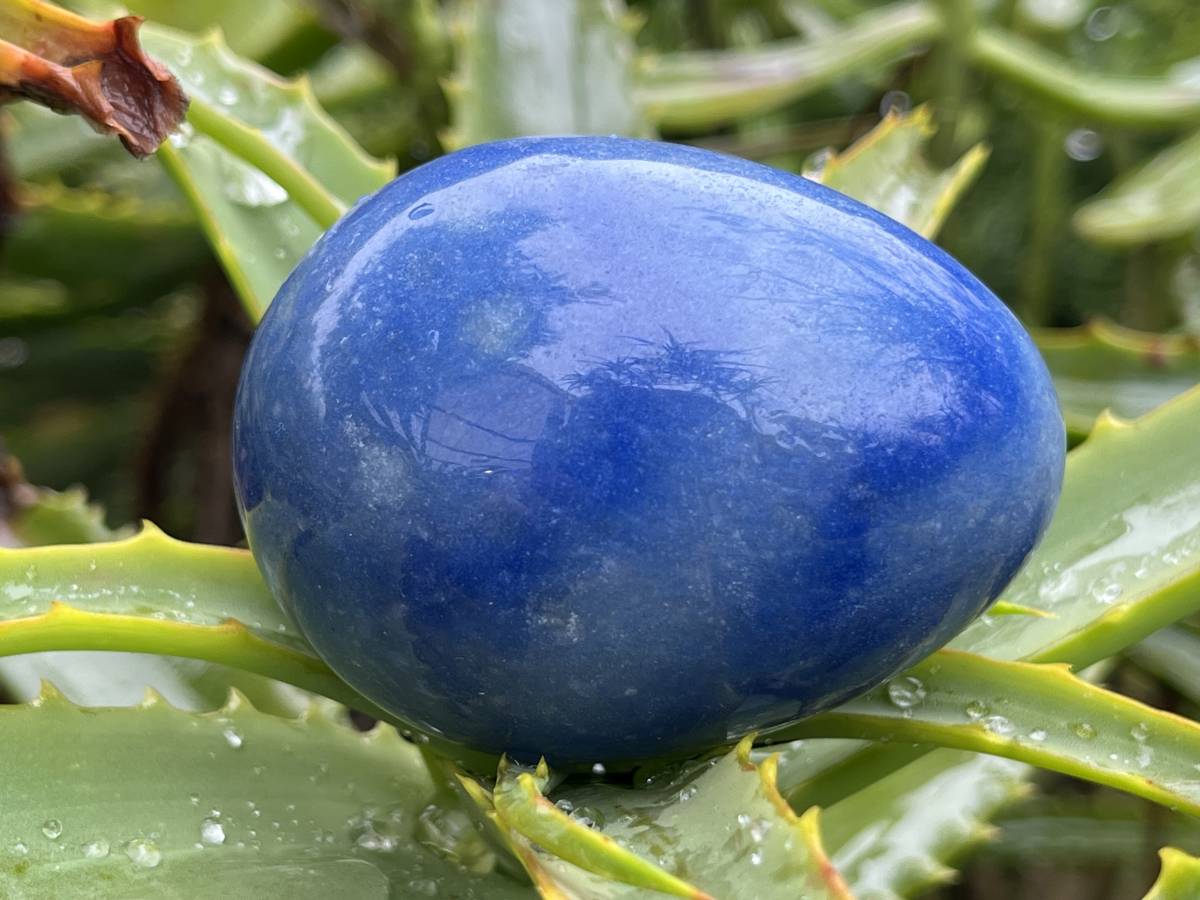 Polished Large Blue Marble Eggs - Sold Per Piece - From China
