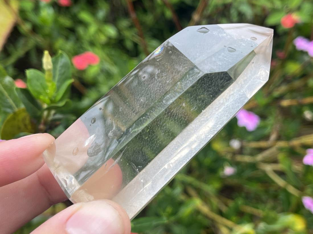 Polished Optic Clear Quartz Crystal x 1 From Madagascar