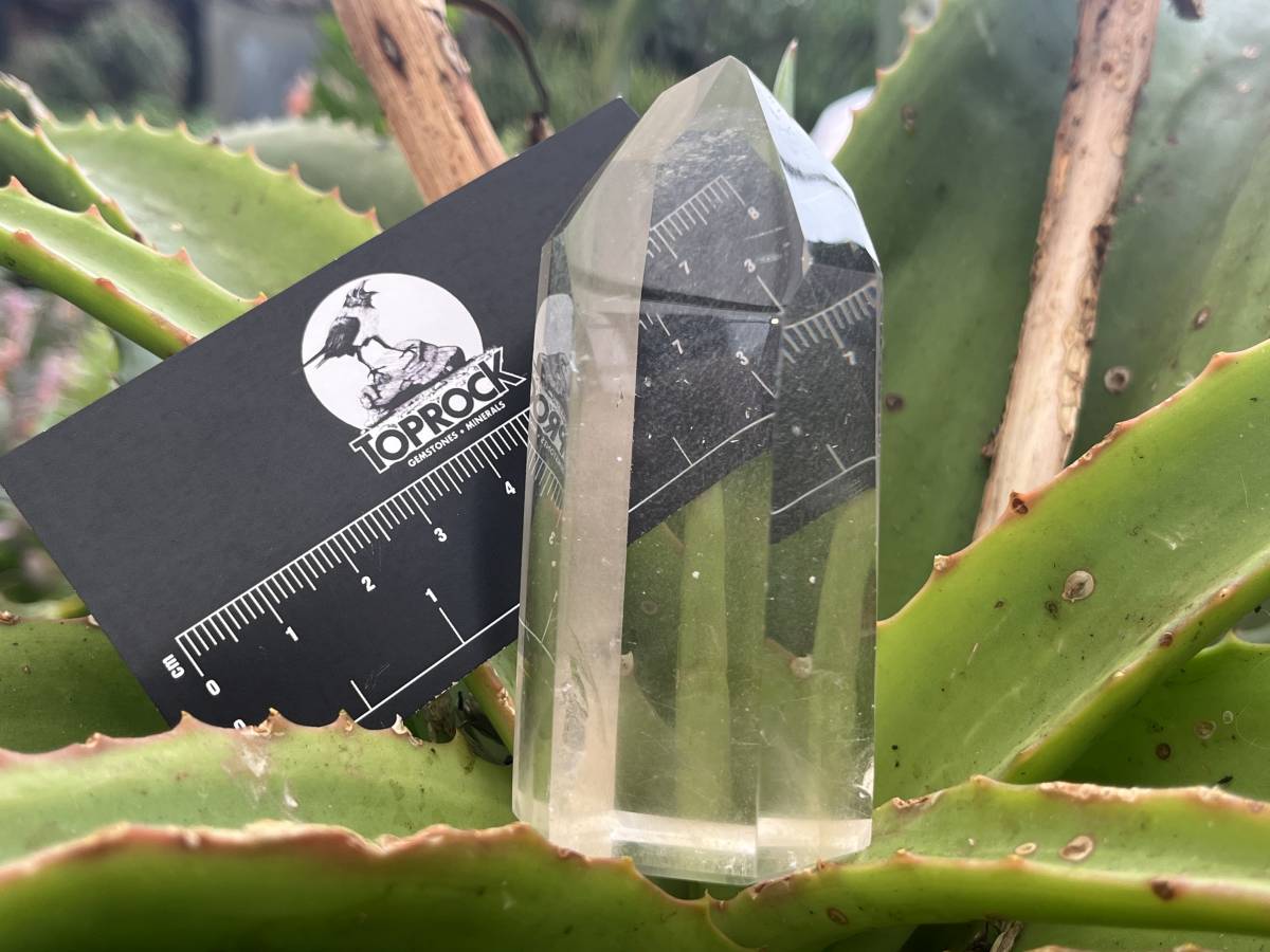 Polished Optic Clear Quartz Crystal x 1 From Madagascar