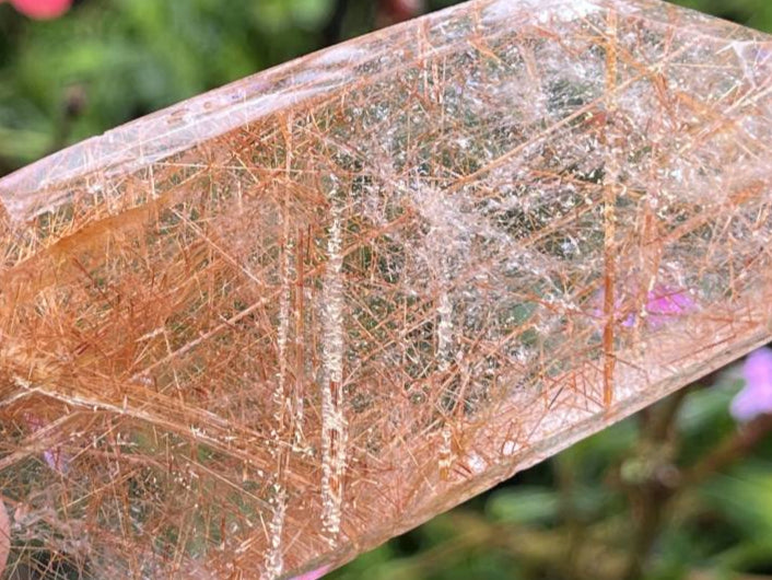 Polished Rare Golden Rutile Quartz Crystal x 1 From Madagascar