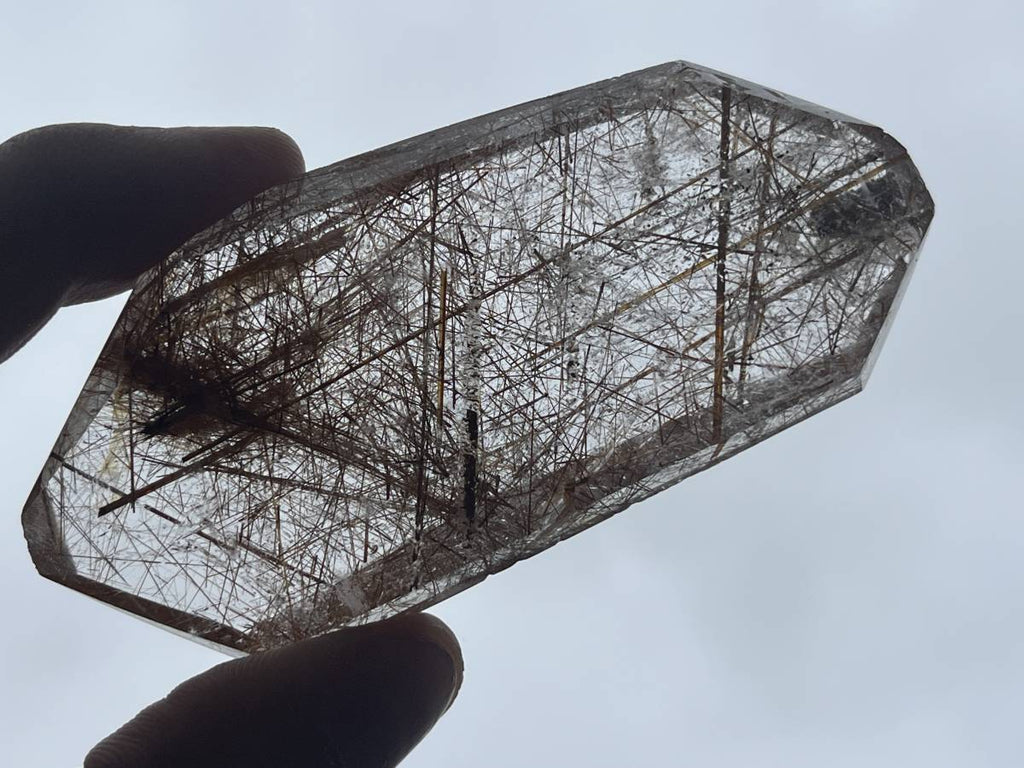 Polished Rare Golden Rutile Quartz Crystal x 1 From Madagascar