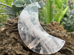 Polished Gemmy Girasol Rose Quartz Crescent Moon x 1 From Ambatondrazaka, Madagascar