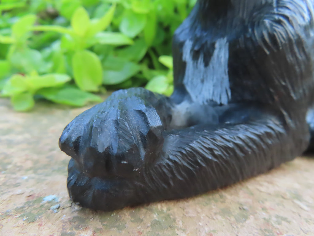Hand Made Cute Collie Soapstone Carving x 1 From Zimbabwe