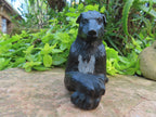 Hand Made Cute Collie Soapstone Carving x 1 From Zimbabwe