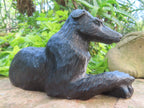 Hand Made Cute Collie Soapstone Carving x 1 From Zimbabwe