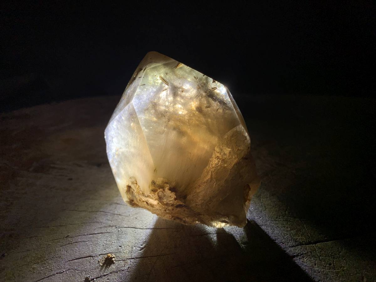 Polished Rutilated Smokey Quartz Crystal x 1 From Erwe, Namibia