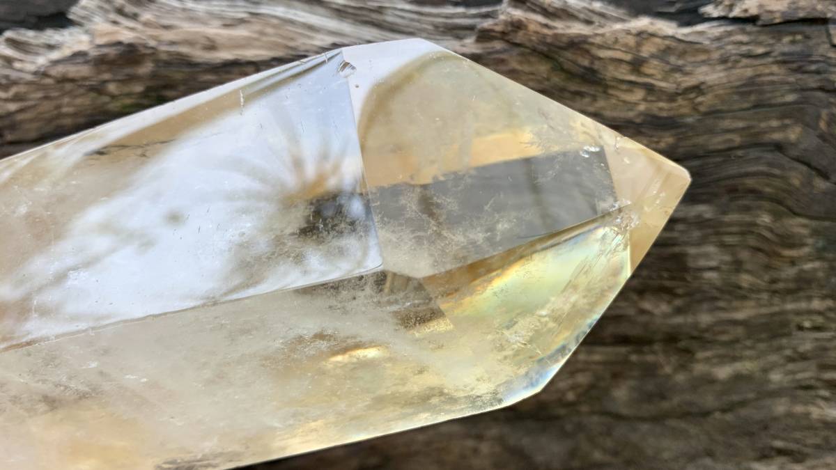 Polished Large Clear Citrine Quartz Crystal x 1 From Madagascar