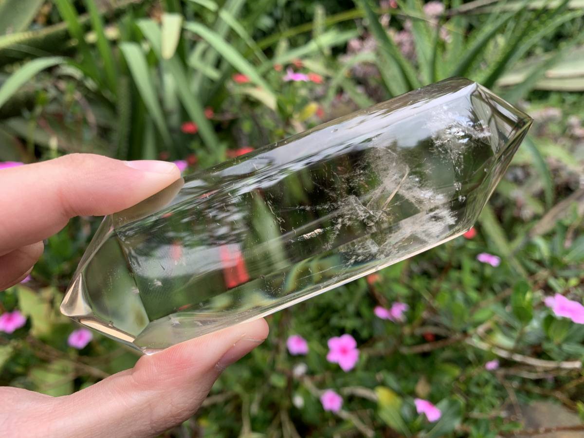 Polished Double-Terminated Smokey Quartz Crystal x 1 From Anzojorobe, Madagascar