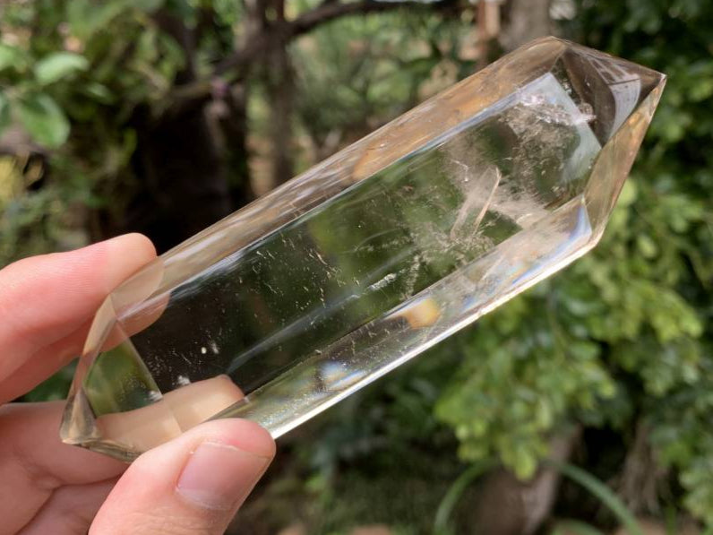 Polished Double-Terminated Smokey Quartz Crystal x 1 From Anzojorobe, Madagascar