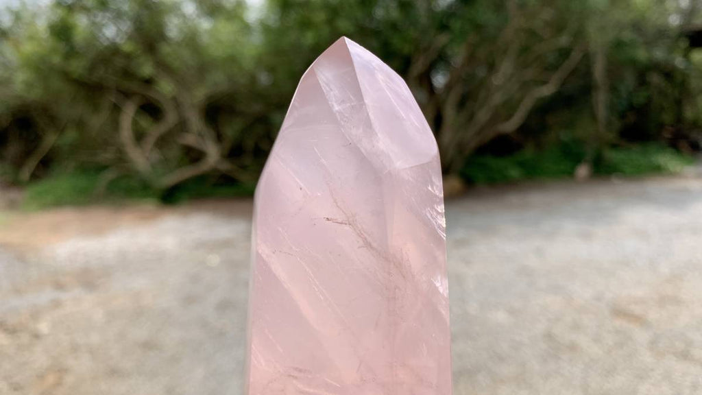 Polished Gemmy Rose Quartz Crystal x 1 From Ambatondrazaka, Madagascar
