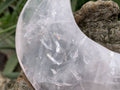 Polished Gemmy Star Girasol Rose Quartz Crescent Moon x 1 From Ambatondrazaka, Madagascar